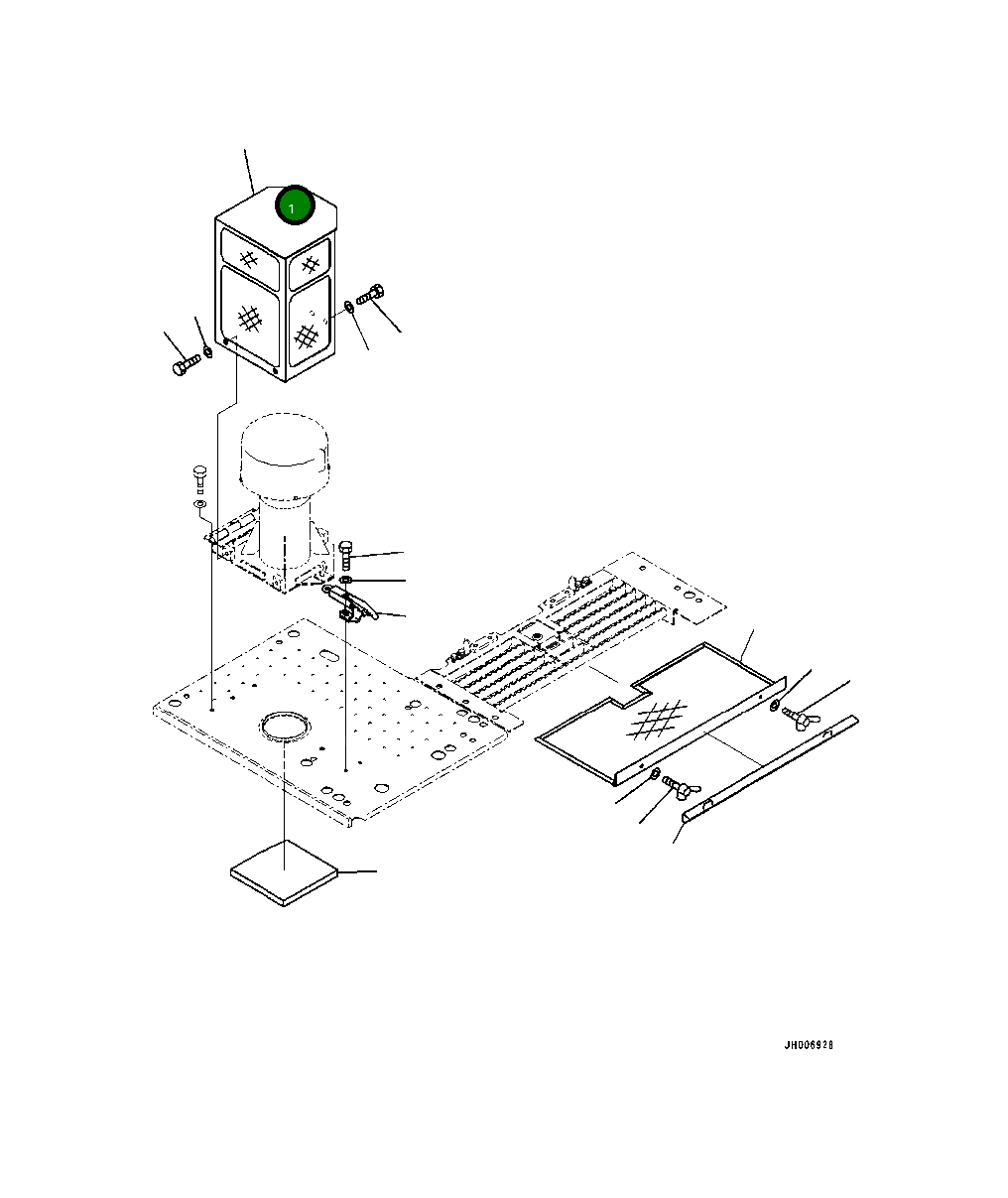 Крышка 20Y-54-75230 Komatsu
