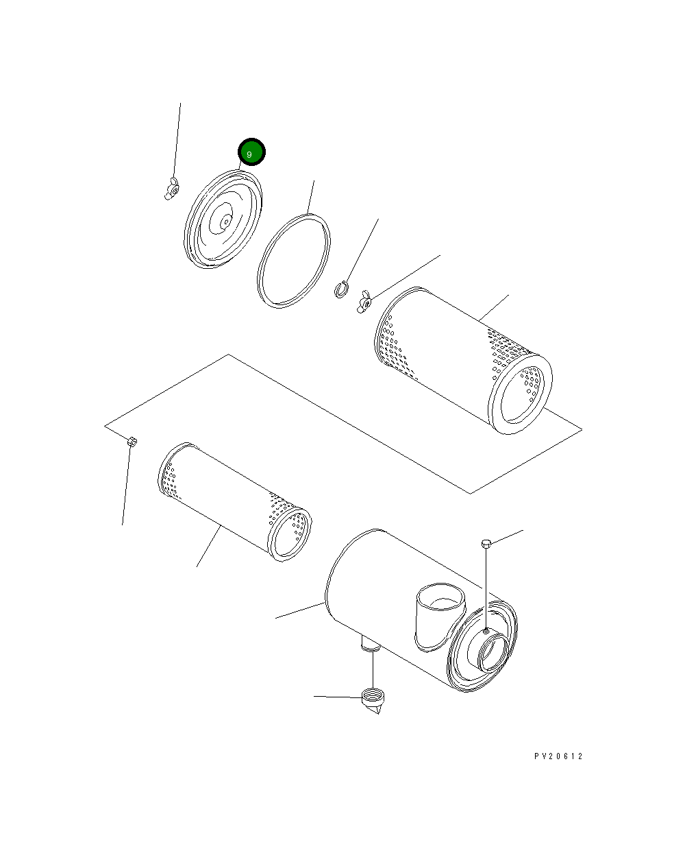Крышка 561-02-12360 Komatsu