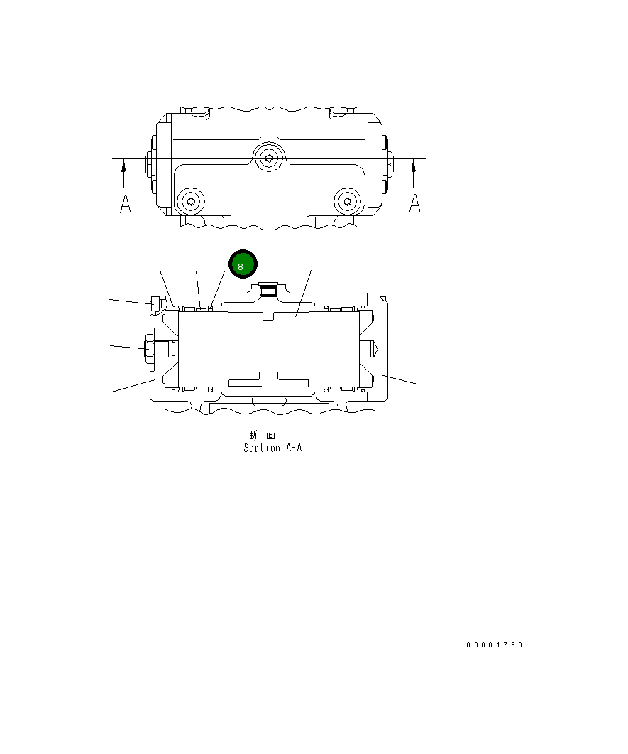 Кольцо UC1726002703 Komatsu