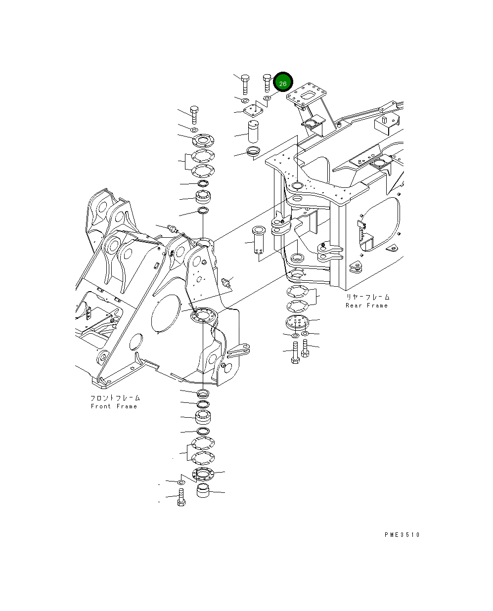 Болт 01010-61450 Komatsu