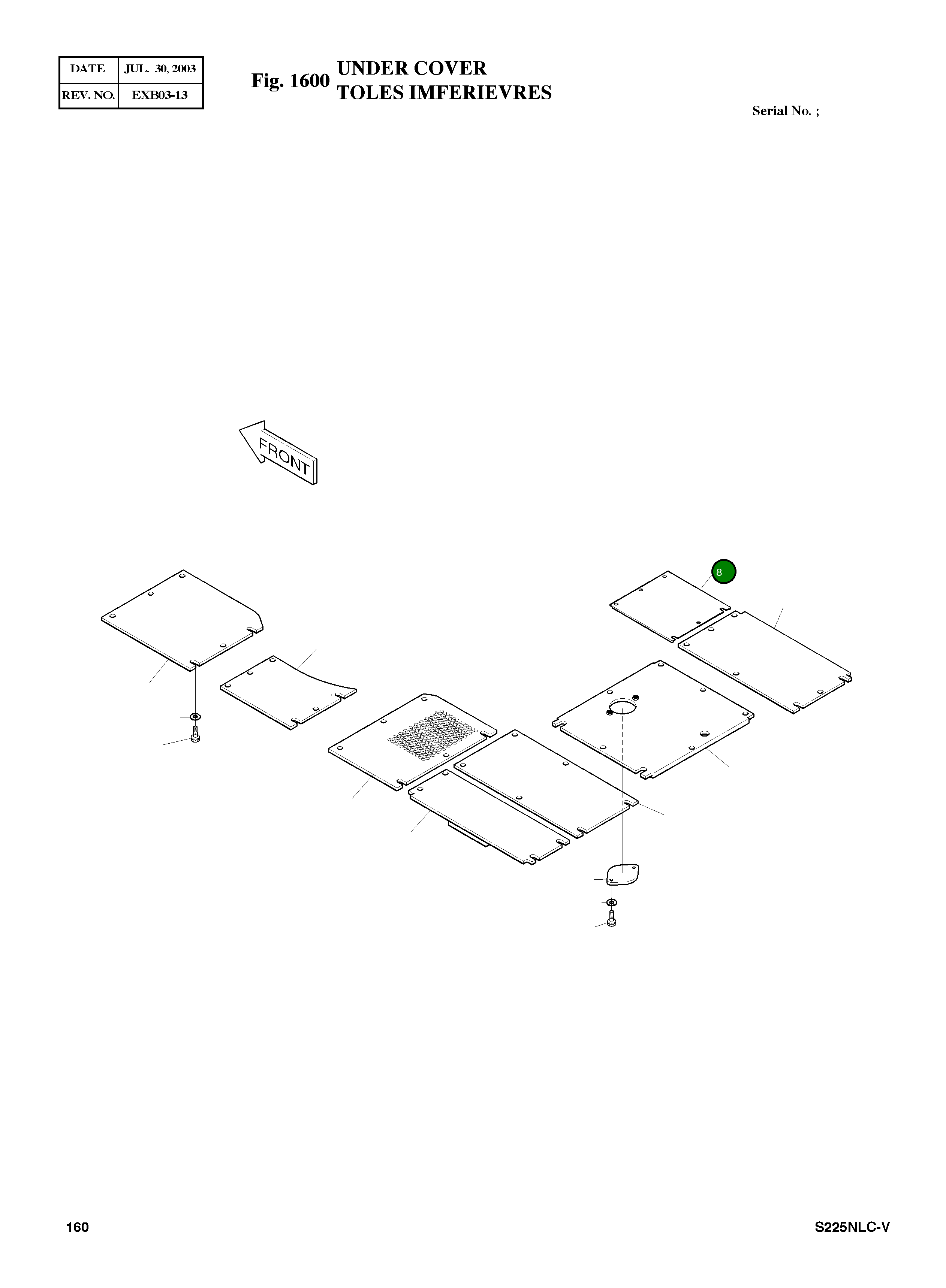 Крышка 2627-1064B Komatsu