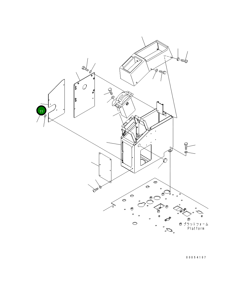 Крышка 23B-43-61130 Komatsu