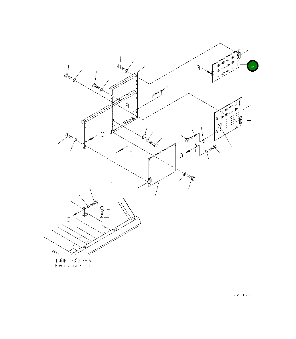 Крышка 208-54-67131  Komatsu
