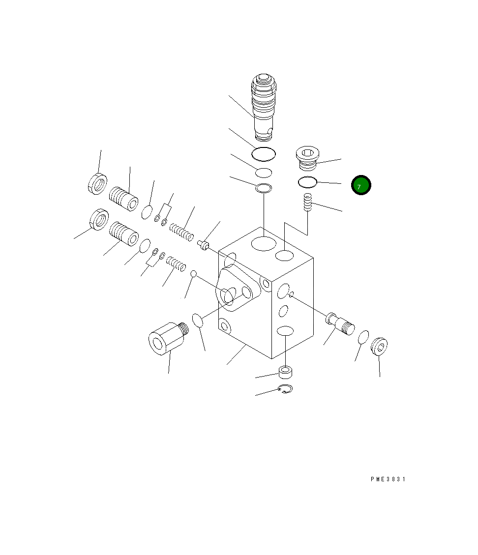 Кольцо уплотнительное (O-Ring) 07000-22018 Komatsu