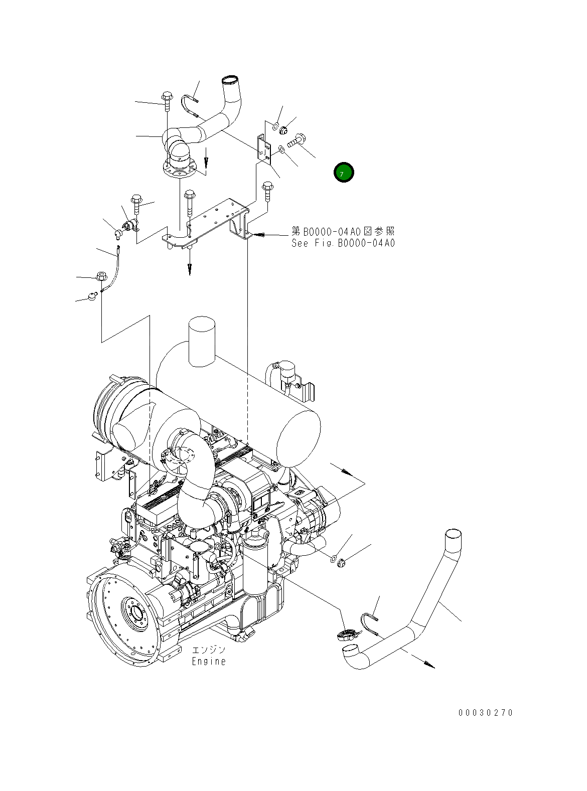 Болт 01435-01025 Komatsu