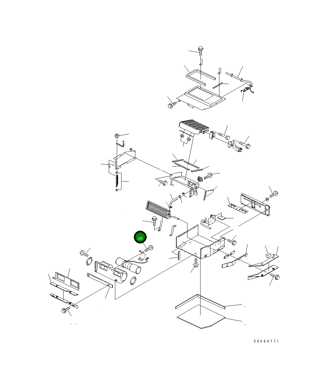 Болт ANBF00612DP1  Komatsu