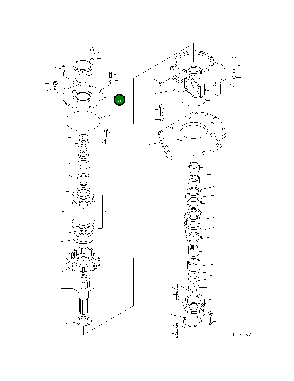 Крышка 235-70-45120  Komatsu