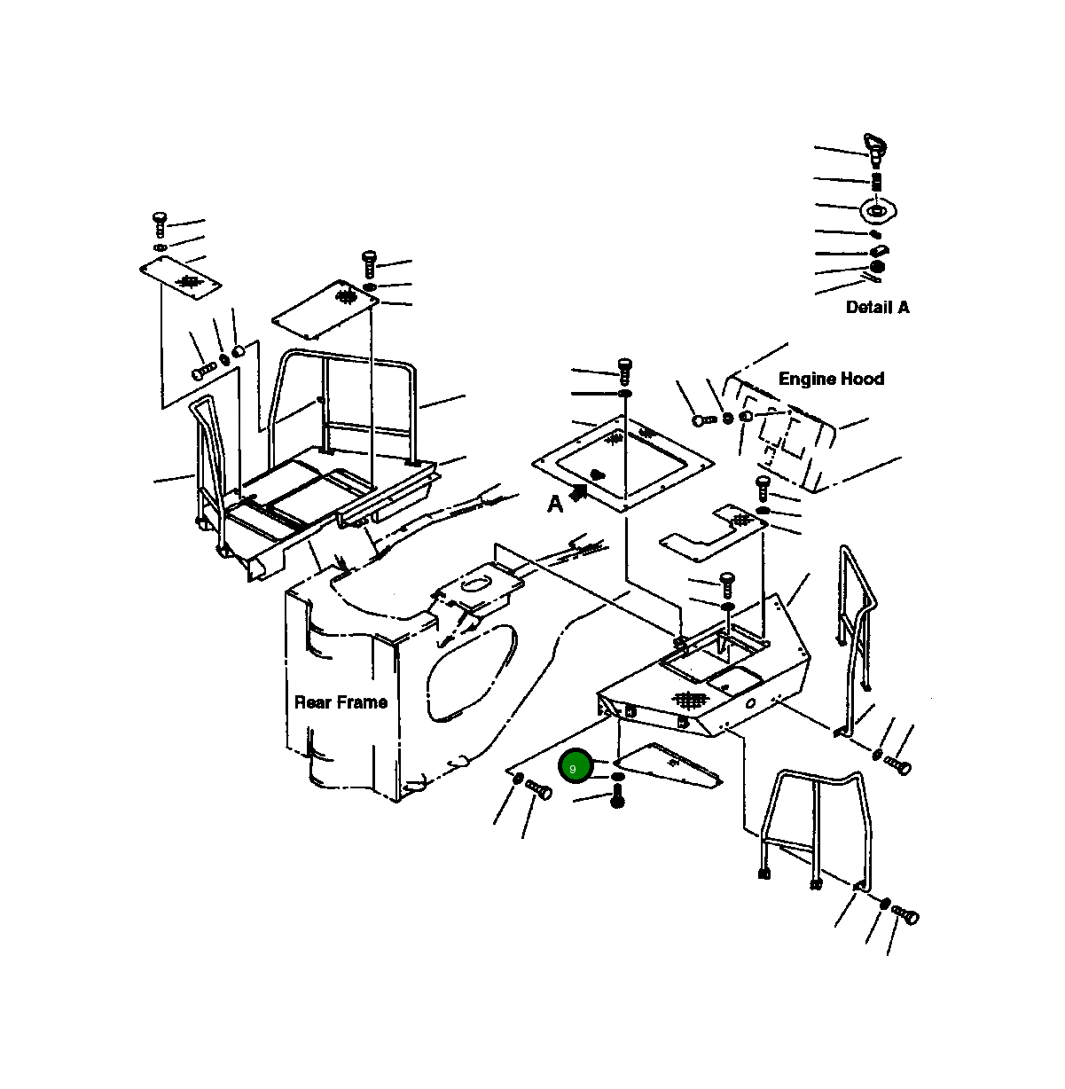 Крышка 428-54-12571  Komatsu