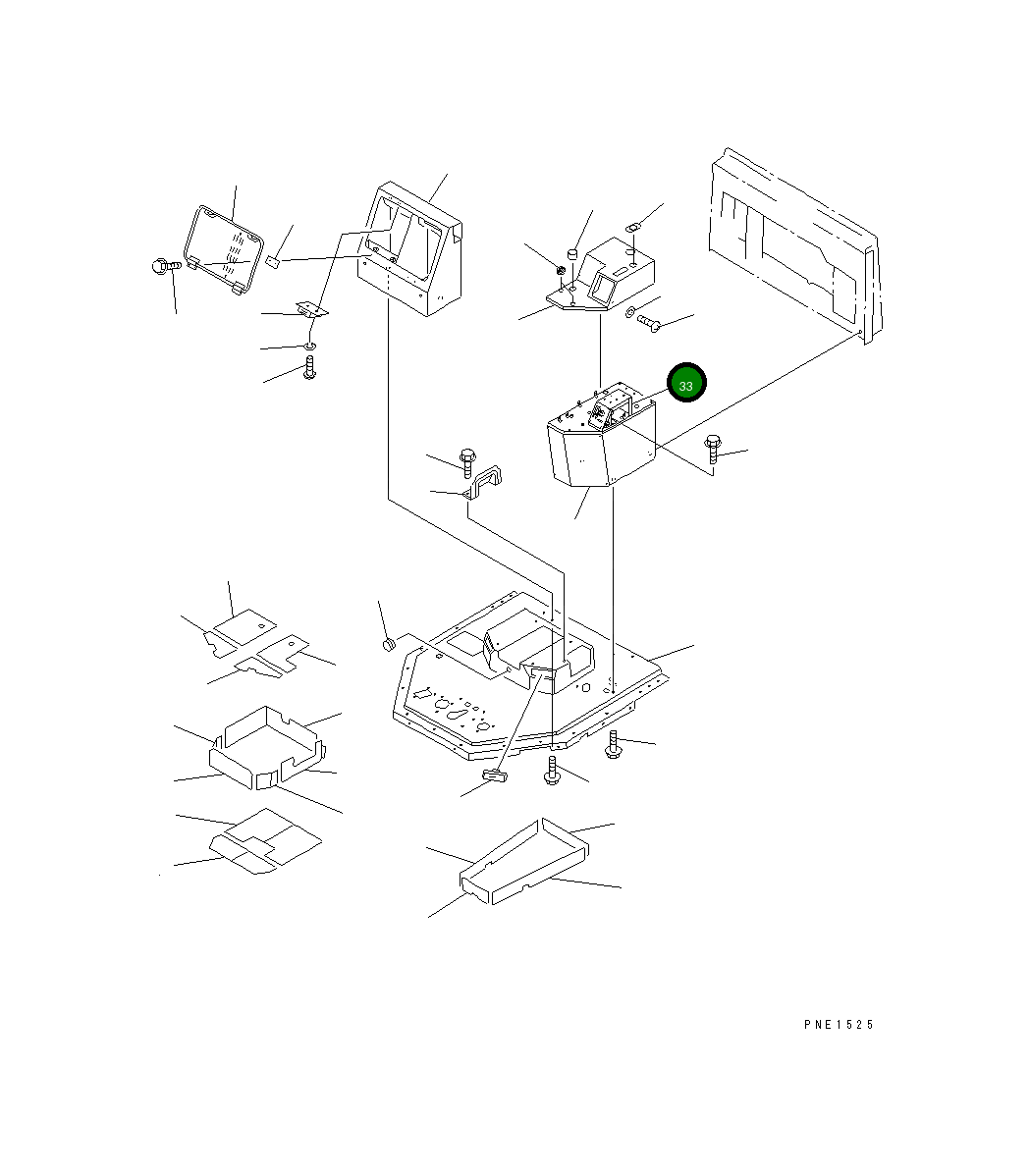 Крышка 428-S33-2550  Komatsu