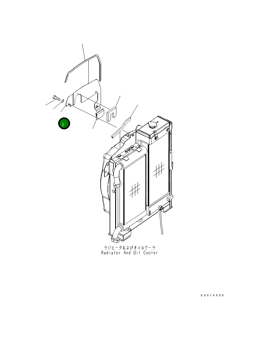 Крышка 21W-03-42851  Komatsu