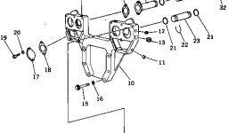 Опора CU3008715 Komatsu