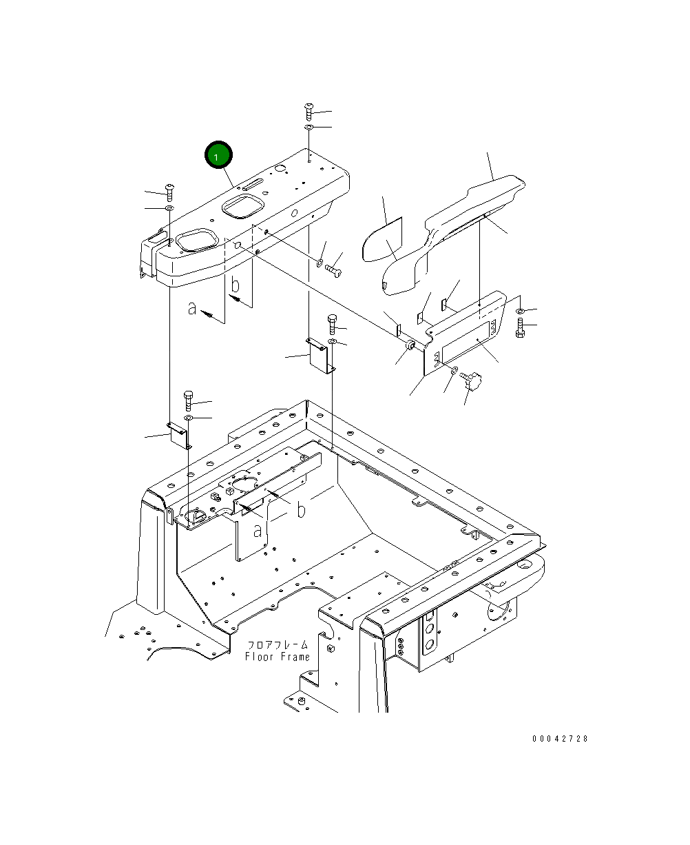 Крышка 17A-54-46232 Komatsu