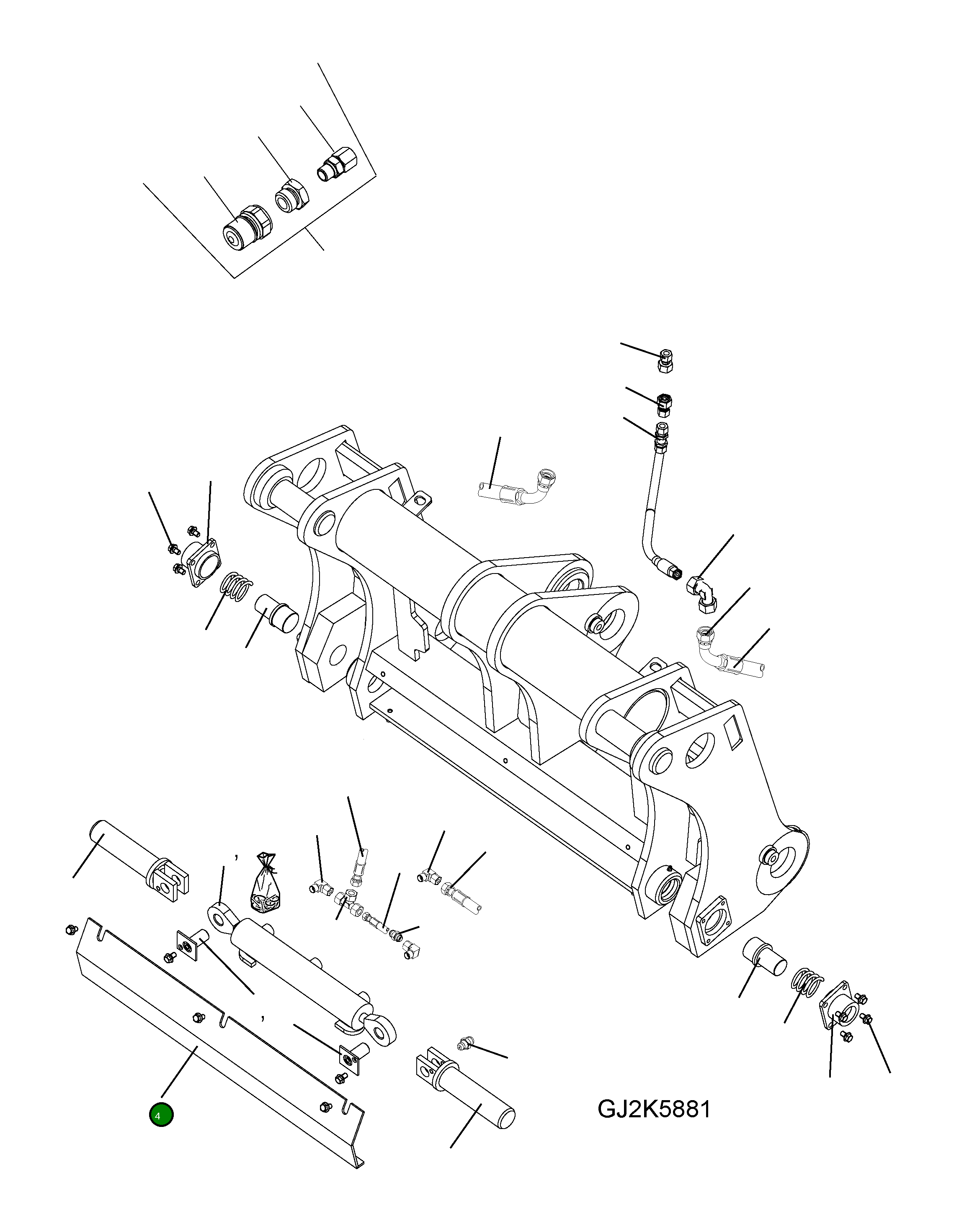 Крышка 418-71-H0P03  Komatsu