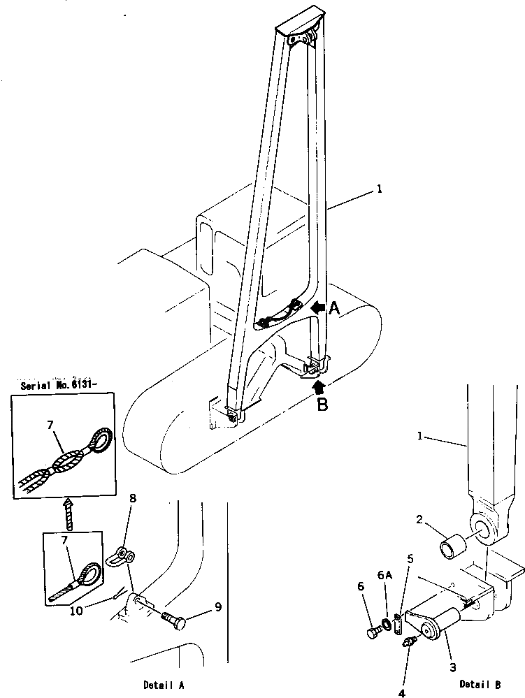 Болт 01012-62490  Komatsu