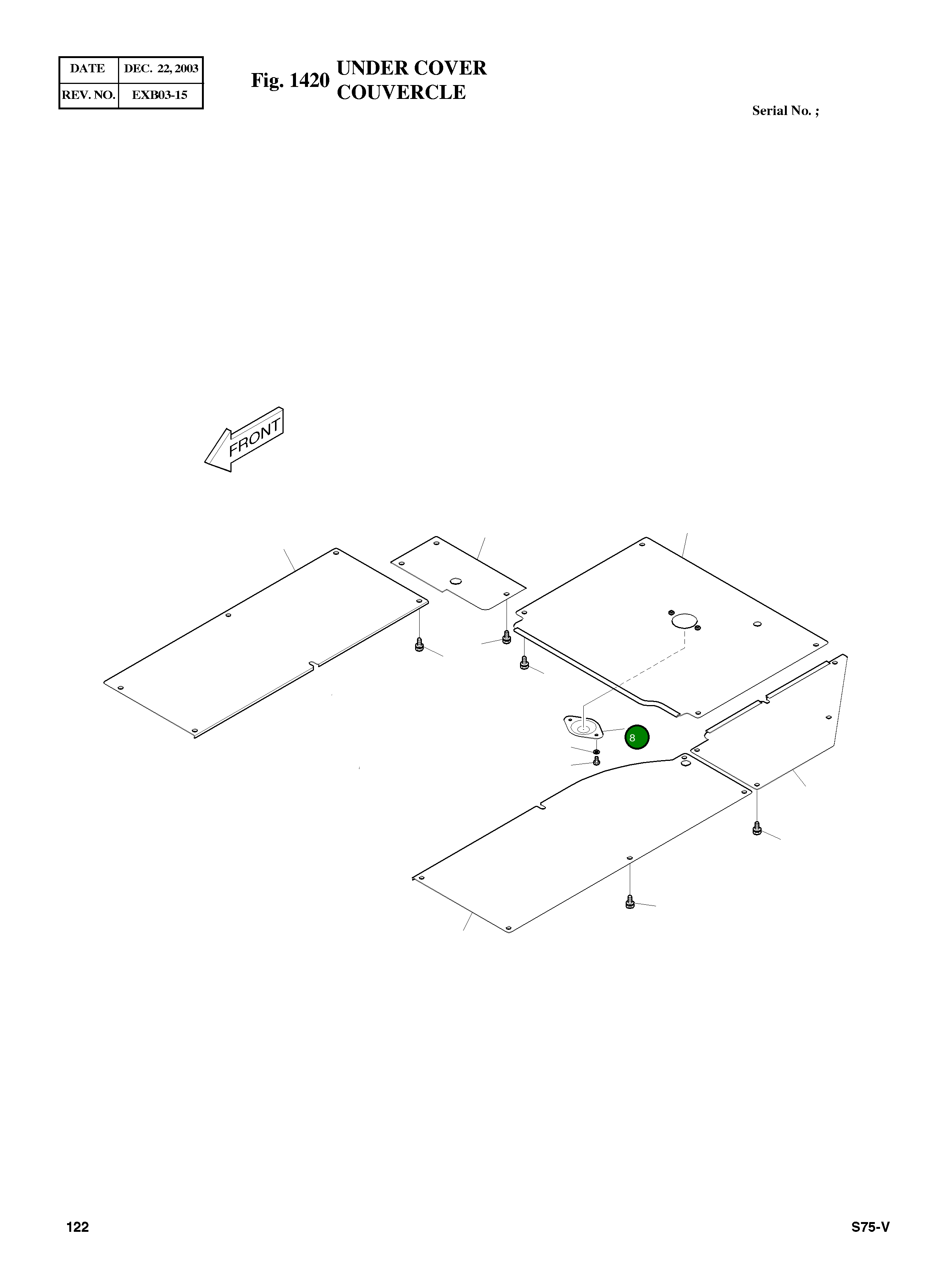 Крышка 621-01447B Komatsu