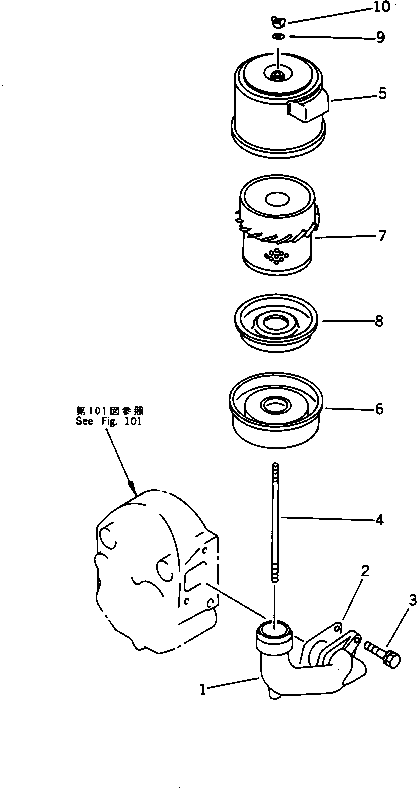 Болт YM105100-12550 Komatsu