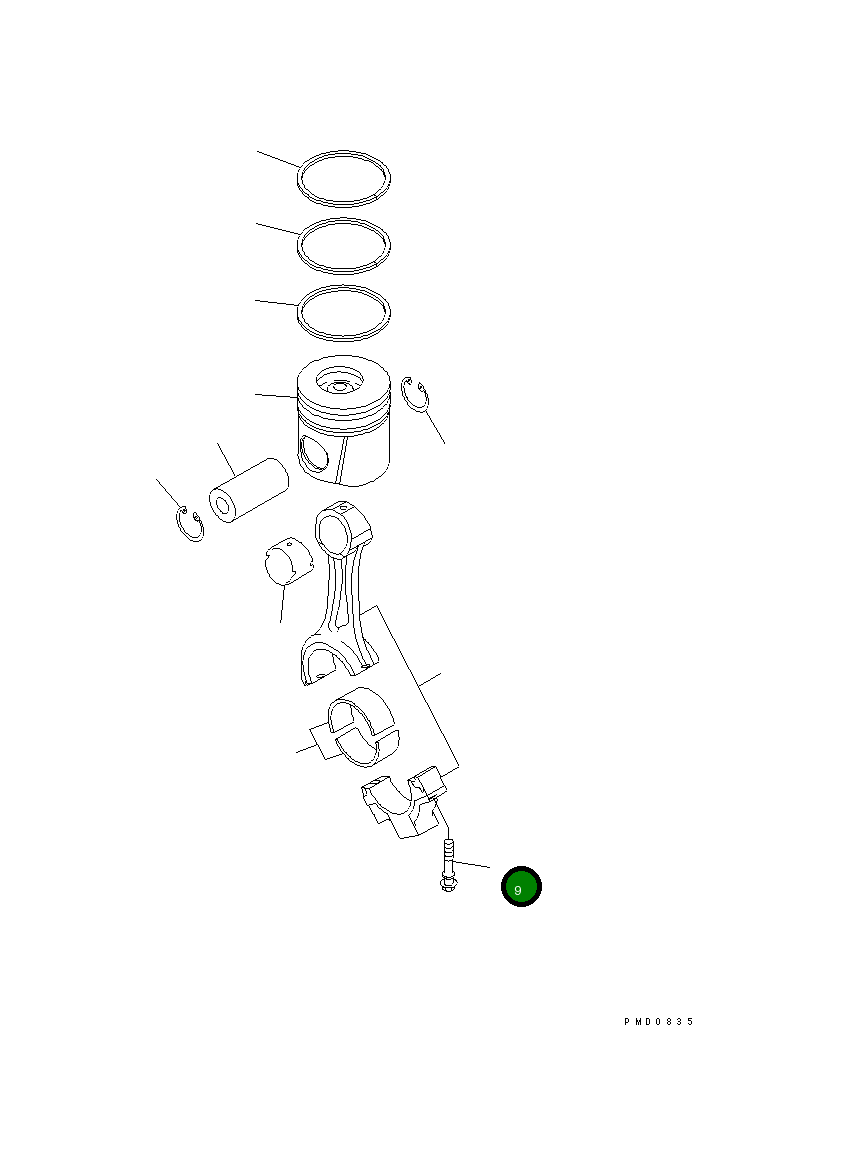 Болт 6732-31-3310 Komatsu