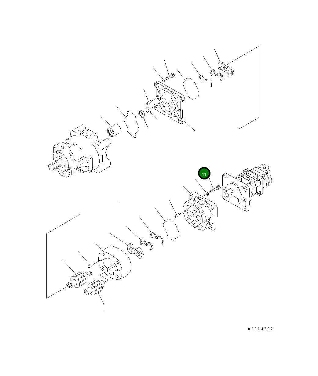 Болт 01253-61645 Komatsu