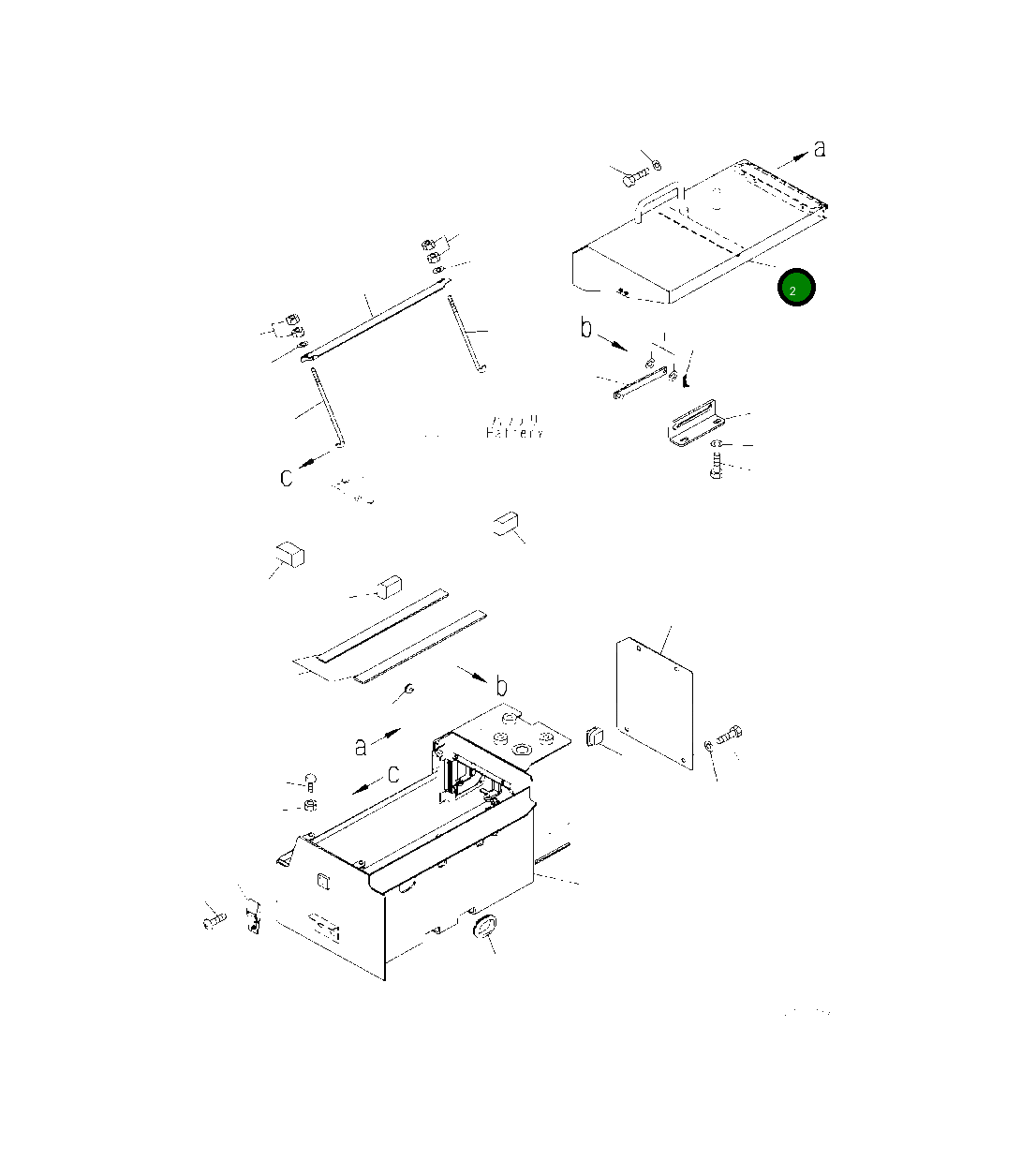 Крышка 425-06-44140  Komatsu