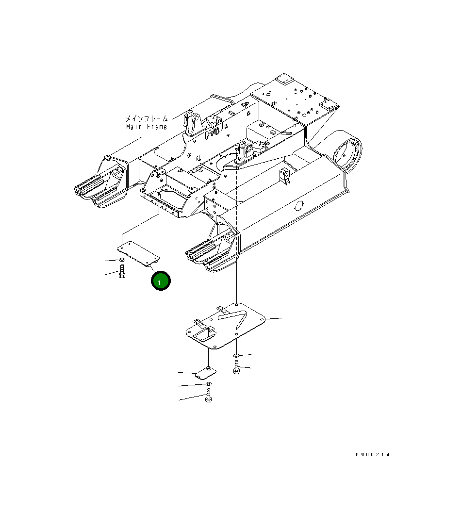 Крышка 11Y-21-11282 Komatsu
