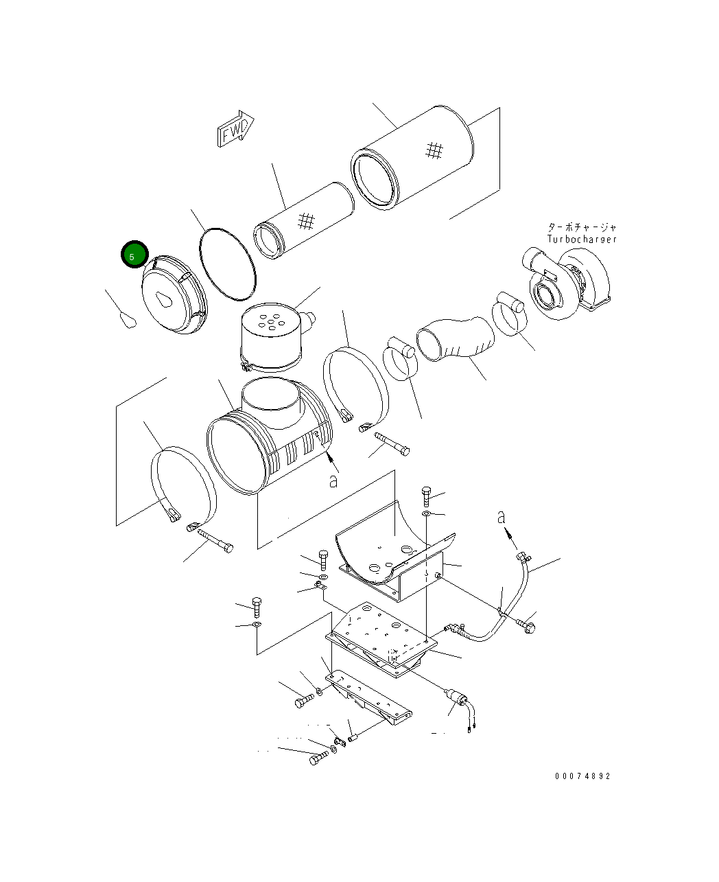 Крышка 600-184-1630 Komatsu