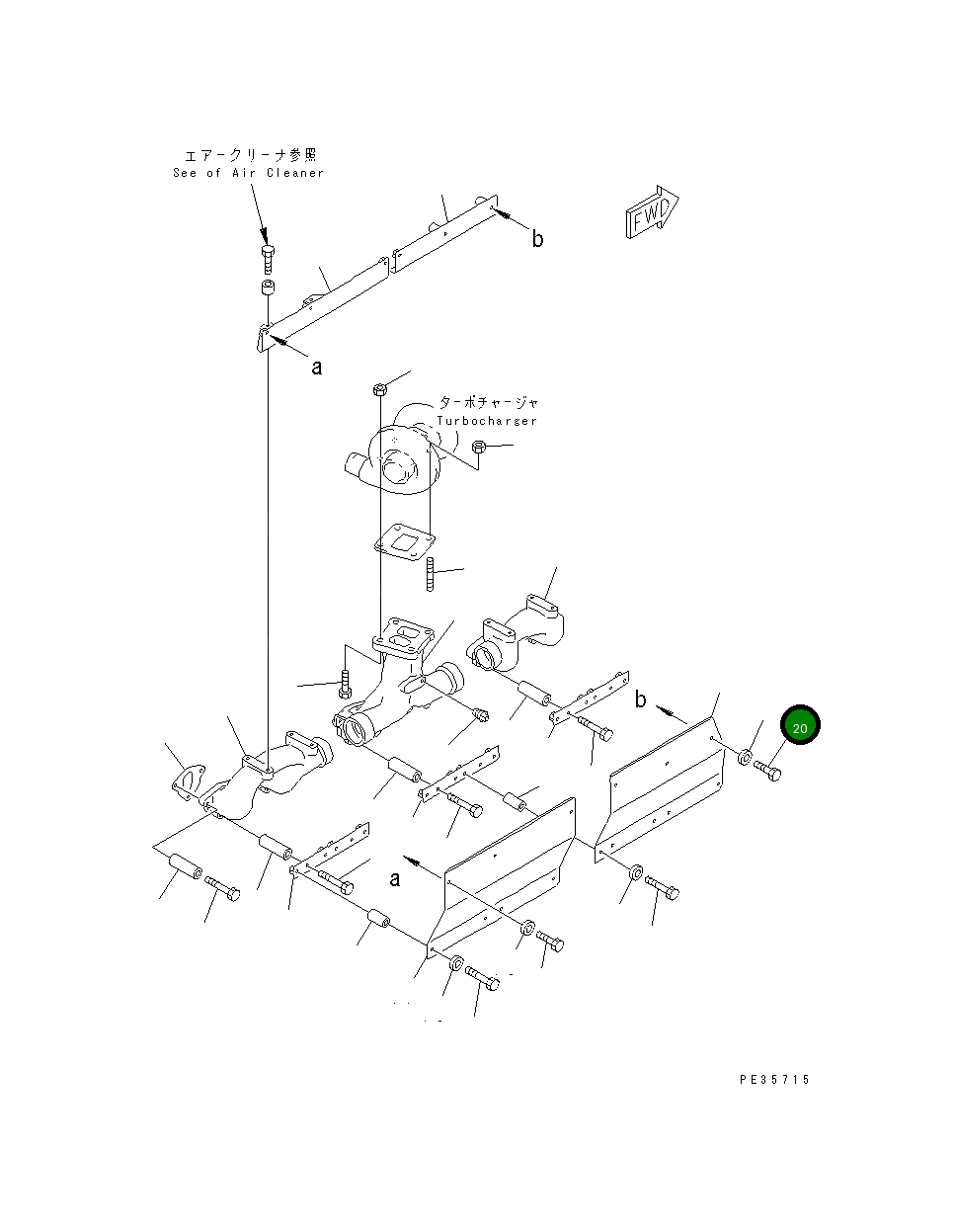 Болт 01010-E1050 Komatsu