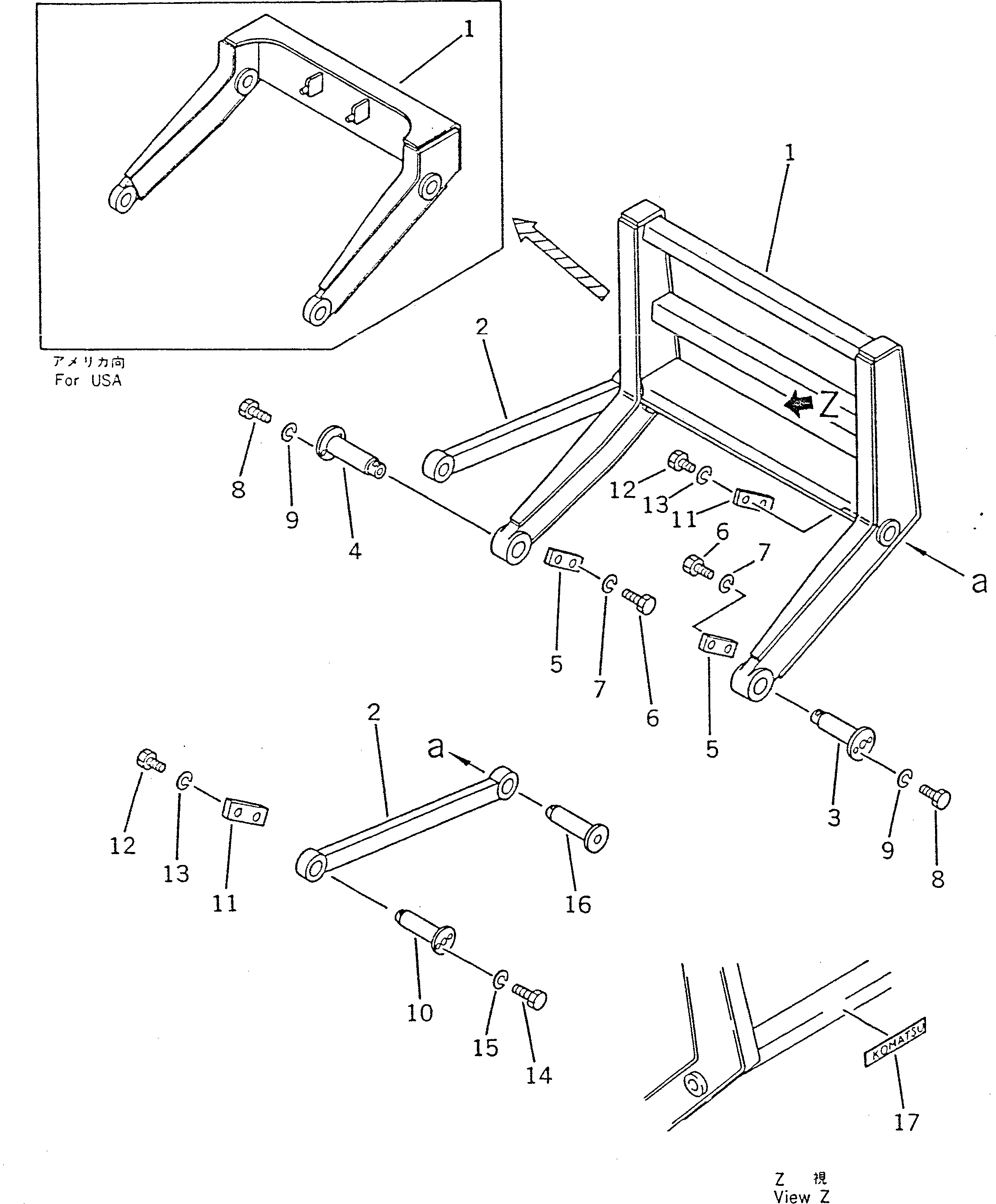 Болт 142-78-11270  Komatsu