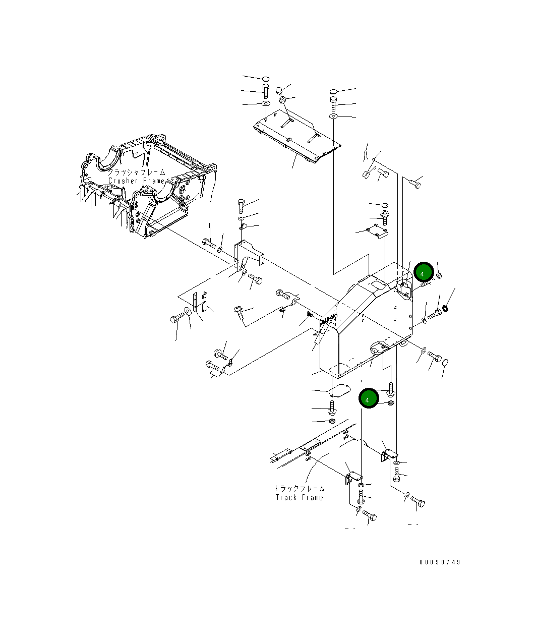 Болт 01026-A1225 Komatsu