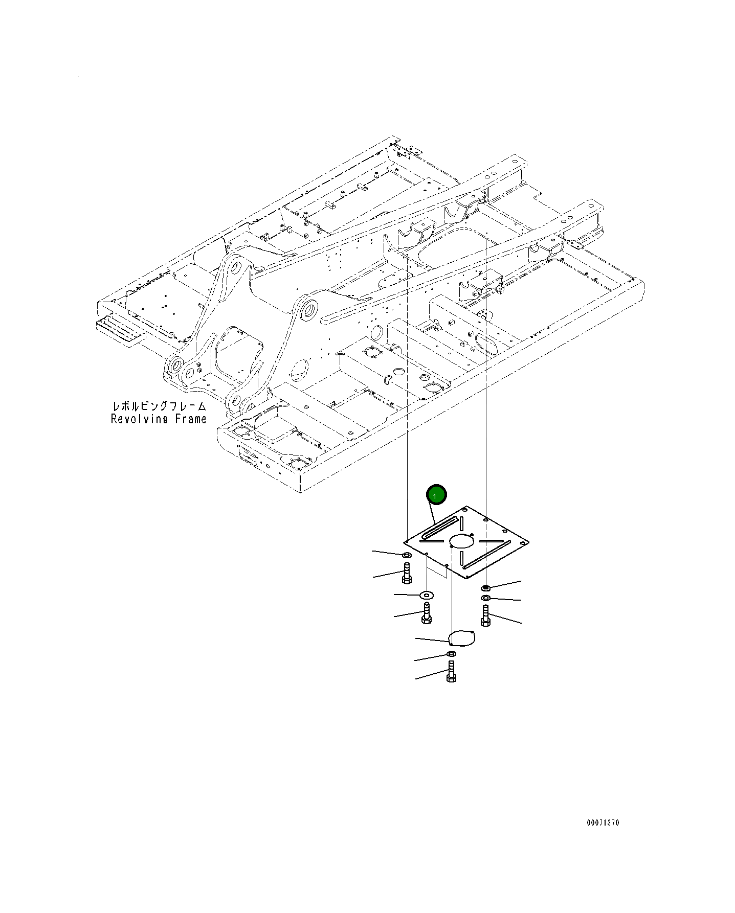 Крышка 207-54-77160  Komatsu