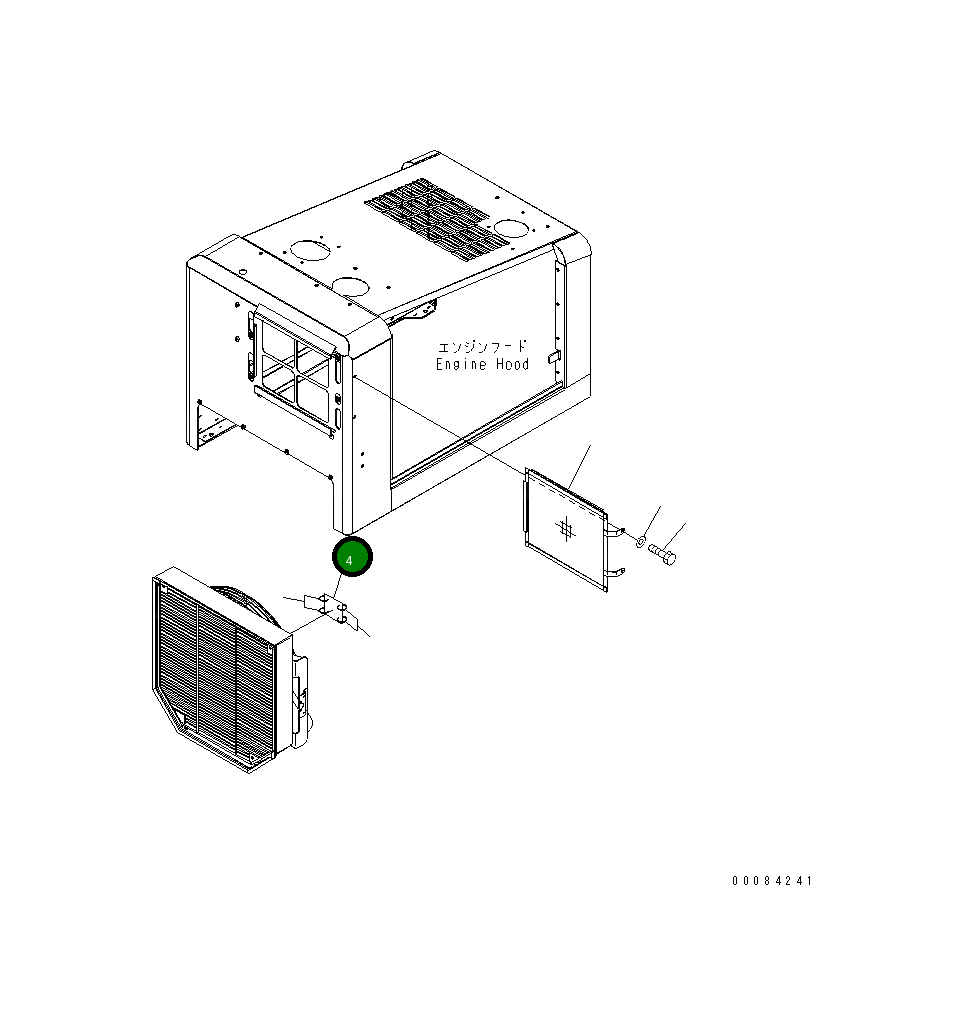 Крышка 416-54-32370  Komatsu