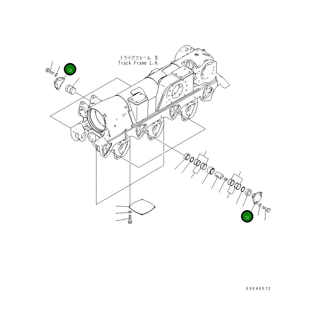 Крышка 195-30-66571 Komatsu