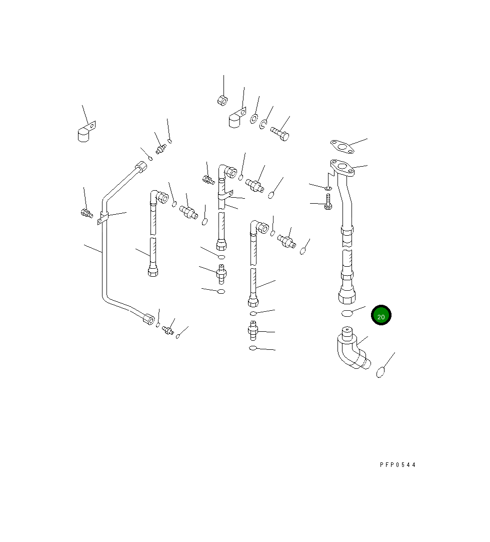 Кольцо уплотнительное (O-Ring) CU2086234 Komatsu
