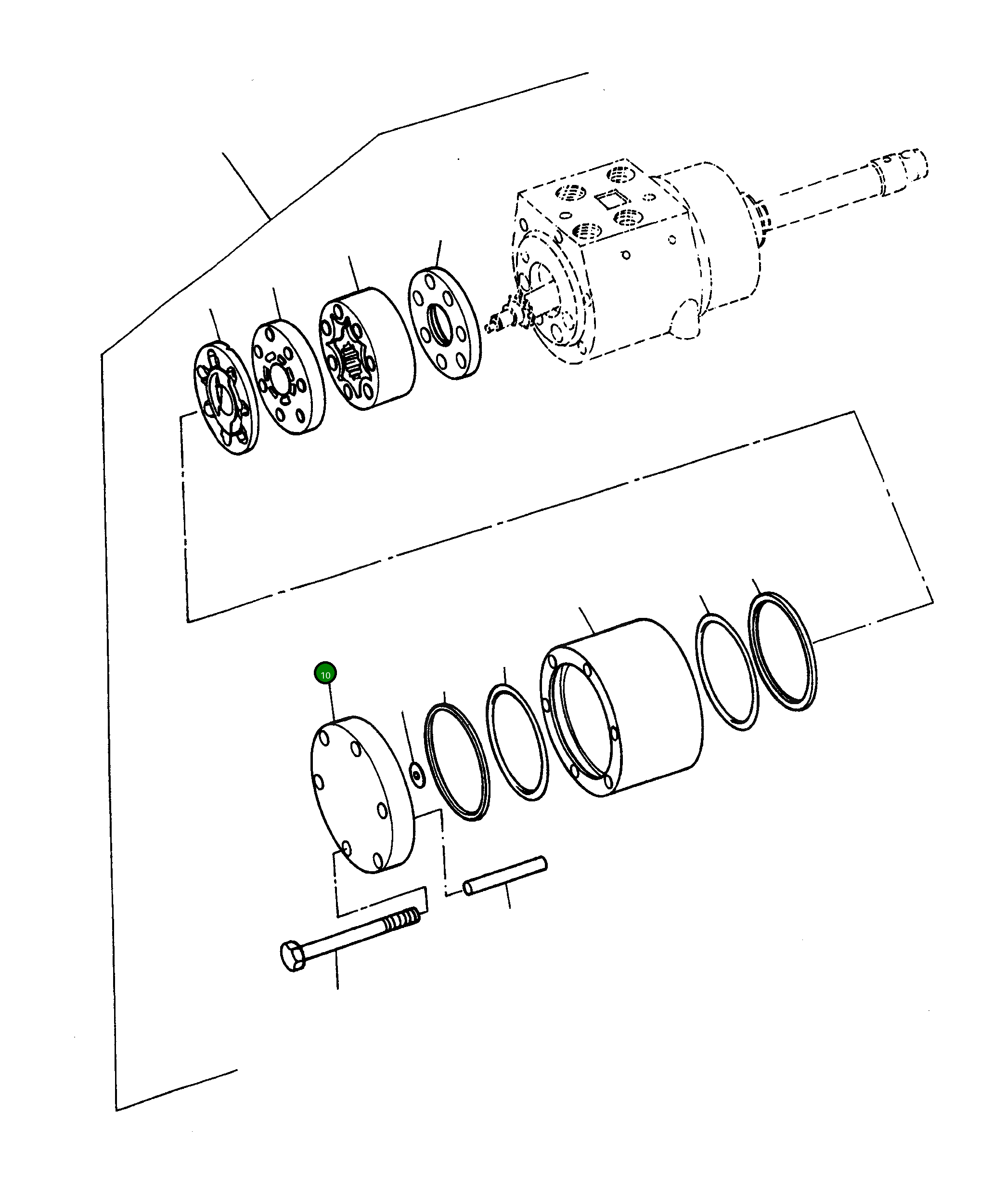 Крышка 3232083M1  Komatsu