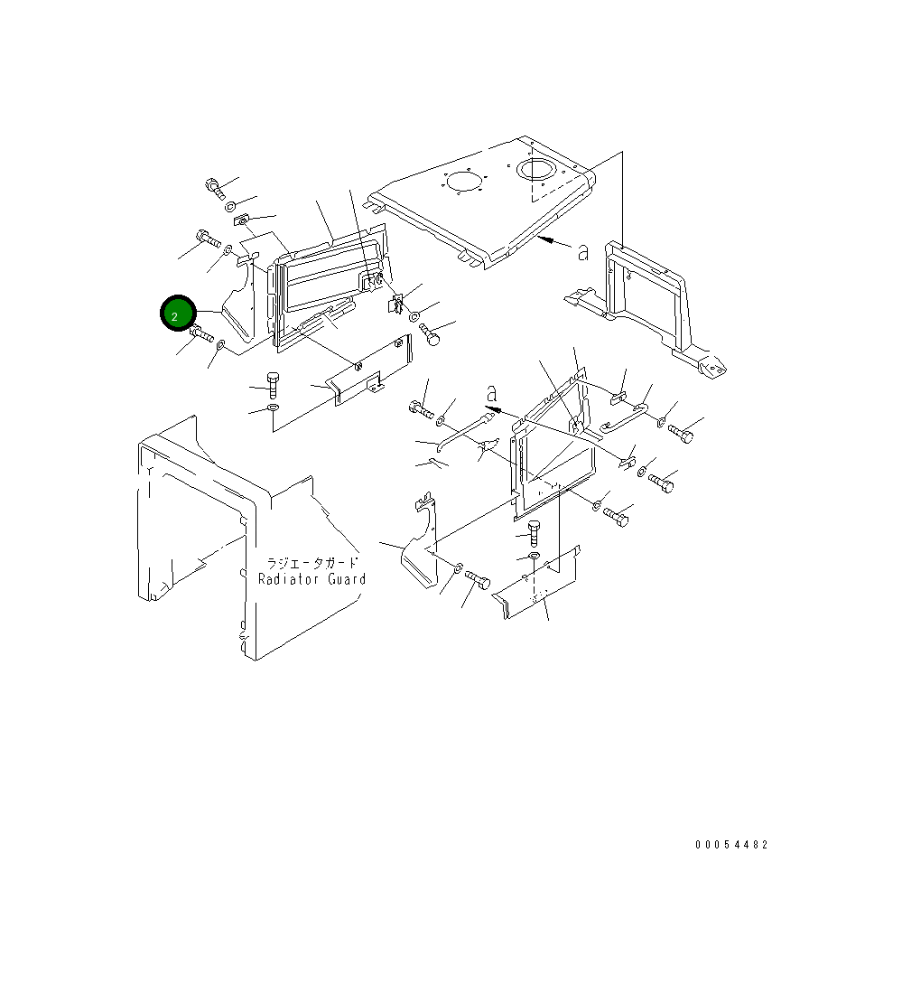 Крышка 154-54-43490 Komatsu