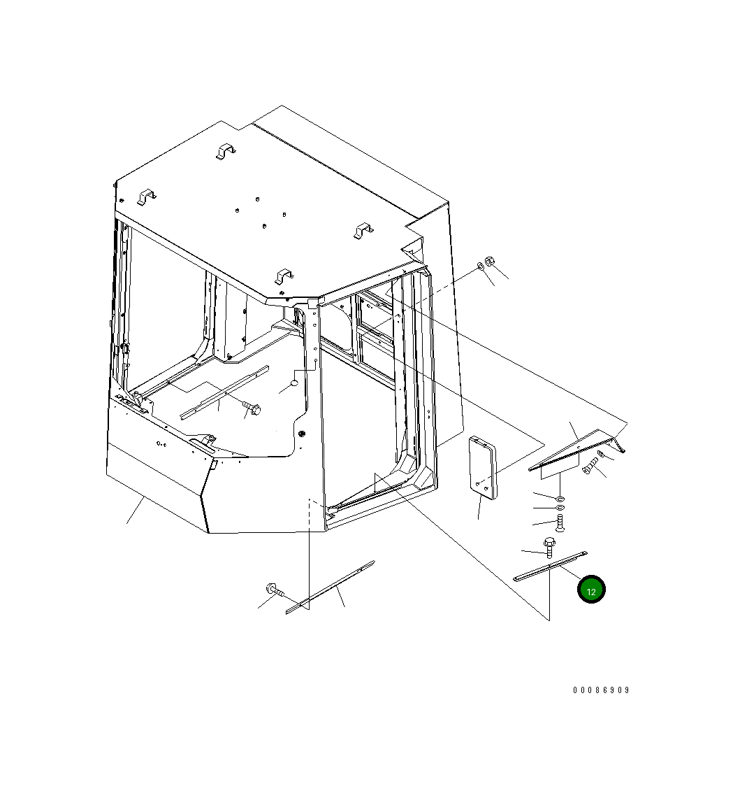Крышка 42C-56-31790 Komatsu