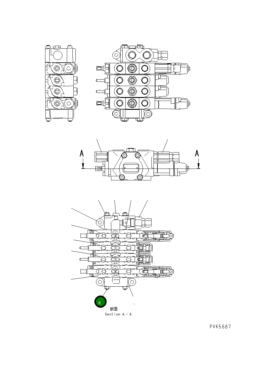 Болт NAE51413047126 Komatsu