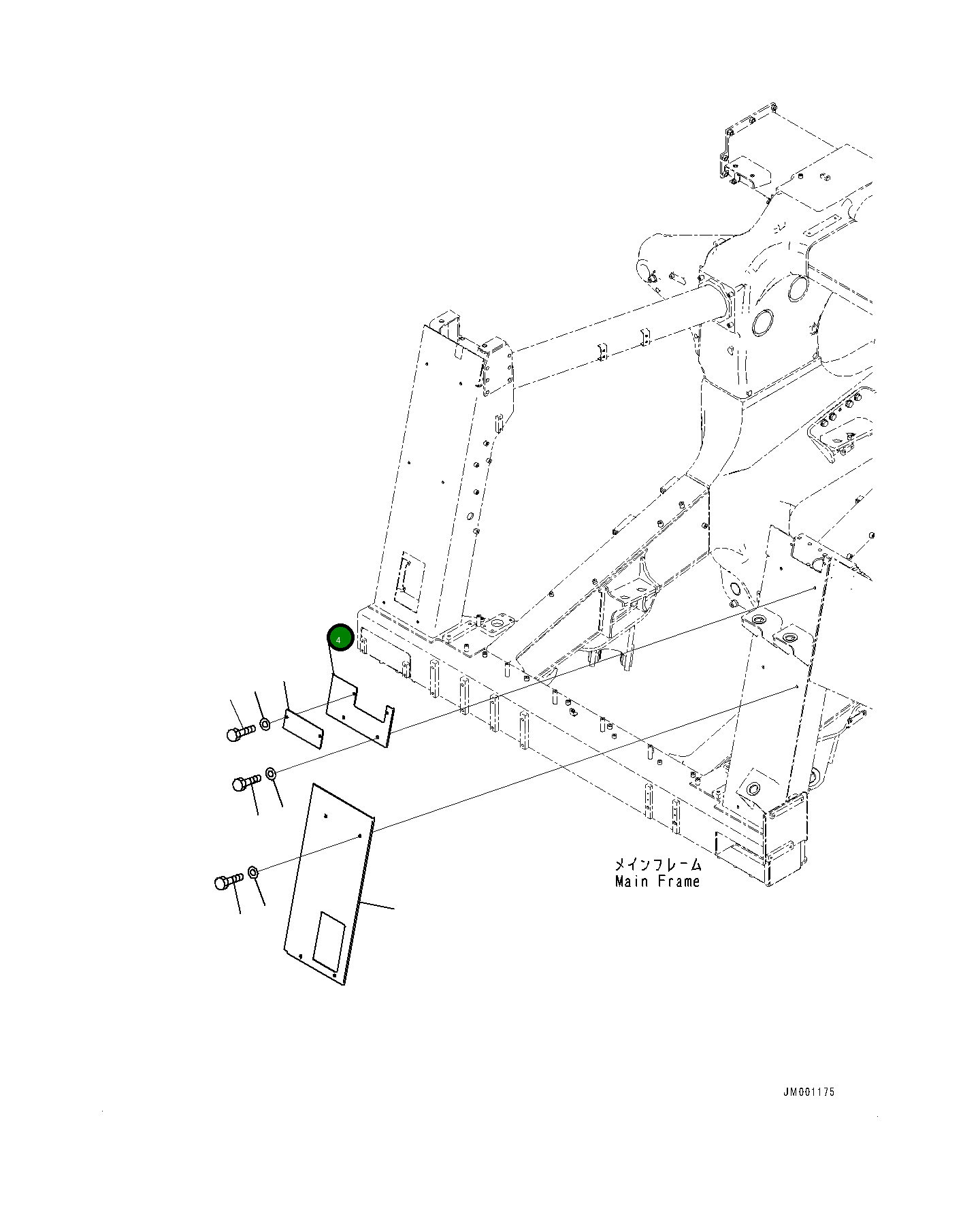 Крышка 561-89-85960 Komatsu