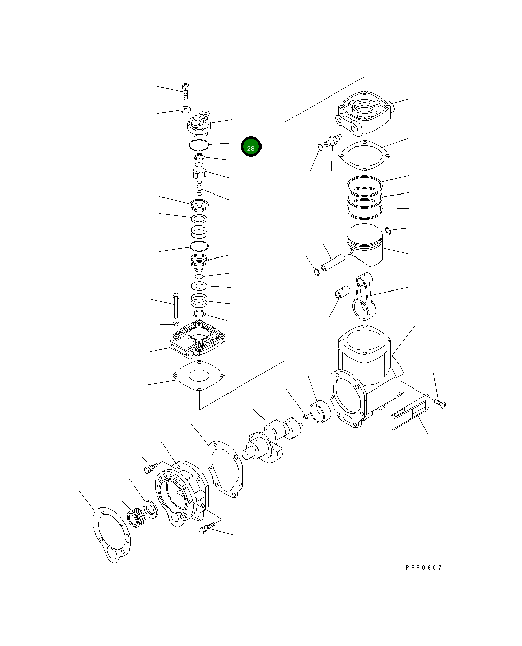 Кольцо уплотнительное (O-Ring) CU3043995 Komatsu
