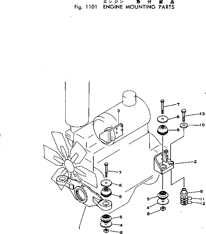 Болт 01019-11845 Komatsu