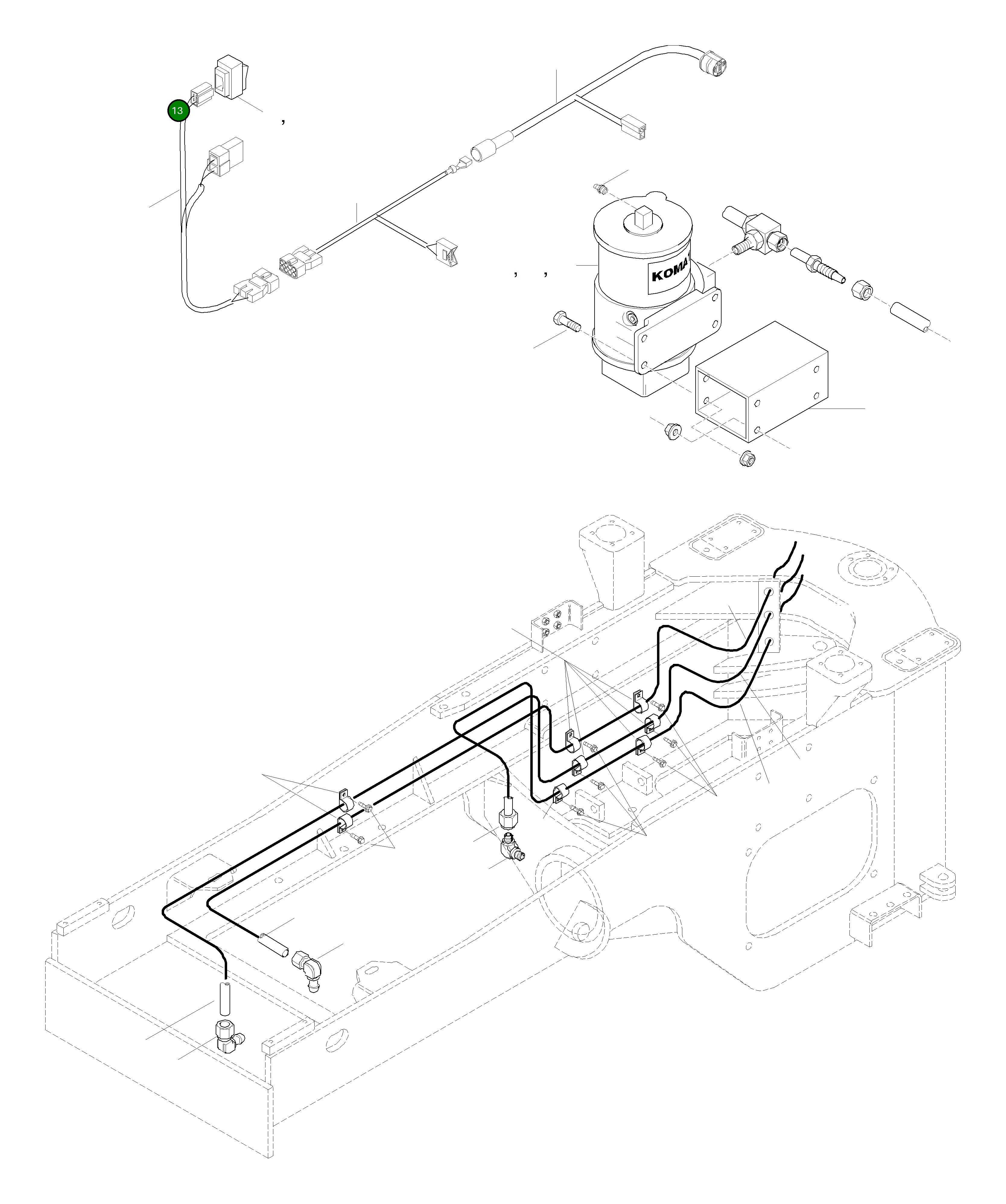 Крышка 421-S95-HP26  Komatsu
