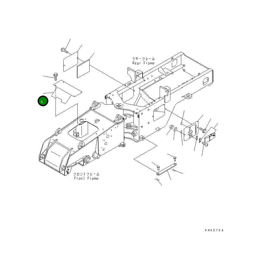 Крышка 41H-46-24110  Komatsu