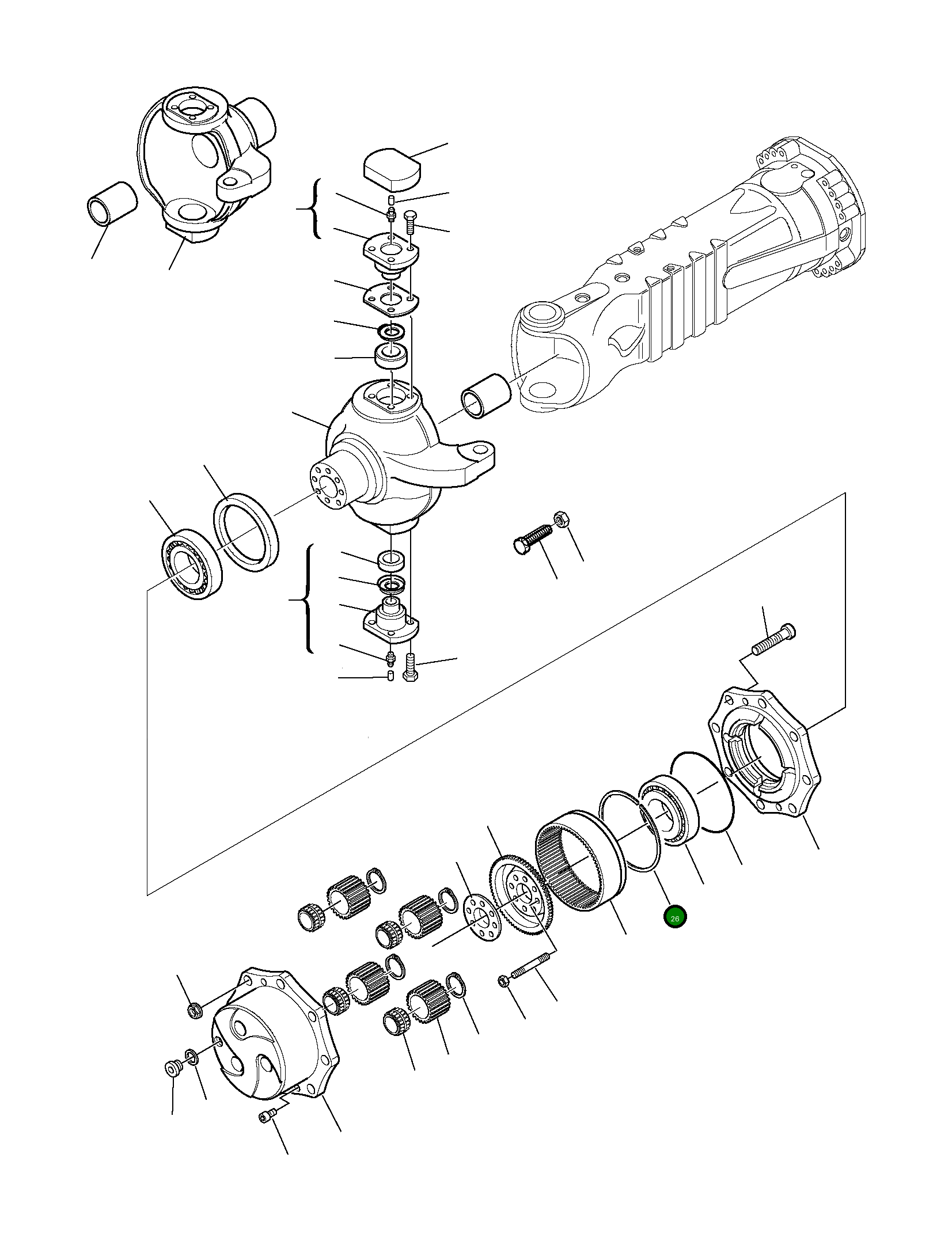 Кольцо 226-22-11870  Komatsu