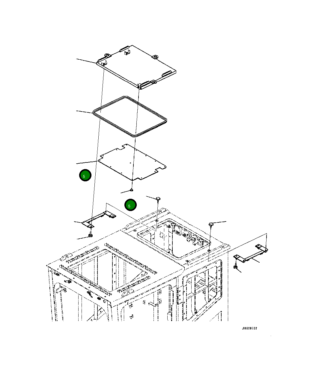 Крышка 4A2-53-12931 Komatsu
