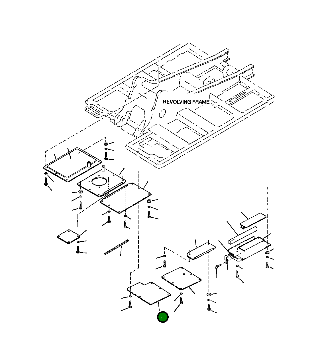 Крышка 20Y-54-28511  Komatsu
