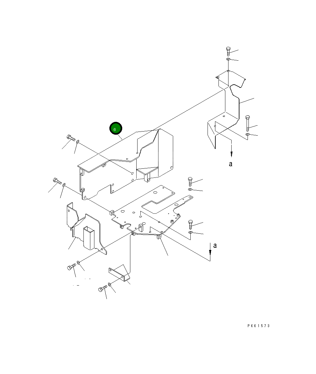 Крышка 14X-977-1530 Komatsu
