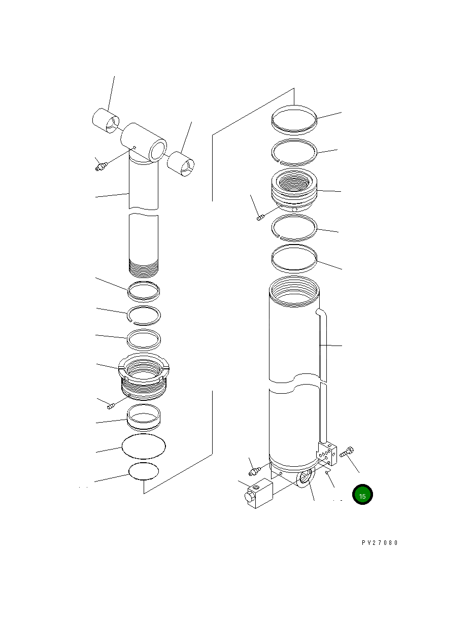 Болт UN711708030 Komatsu