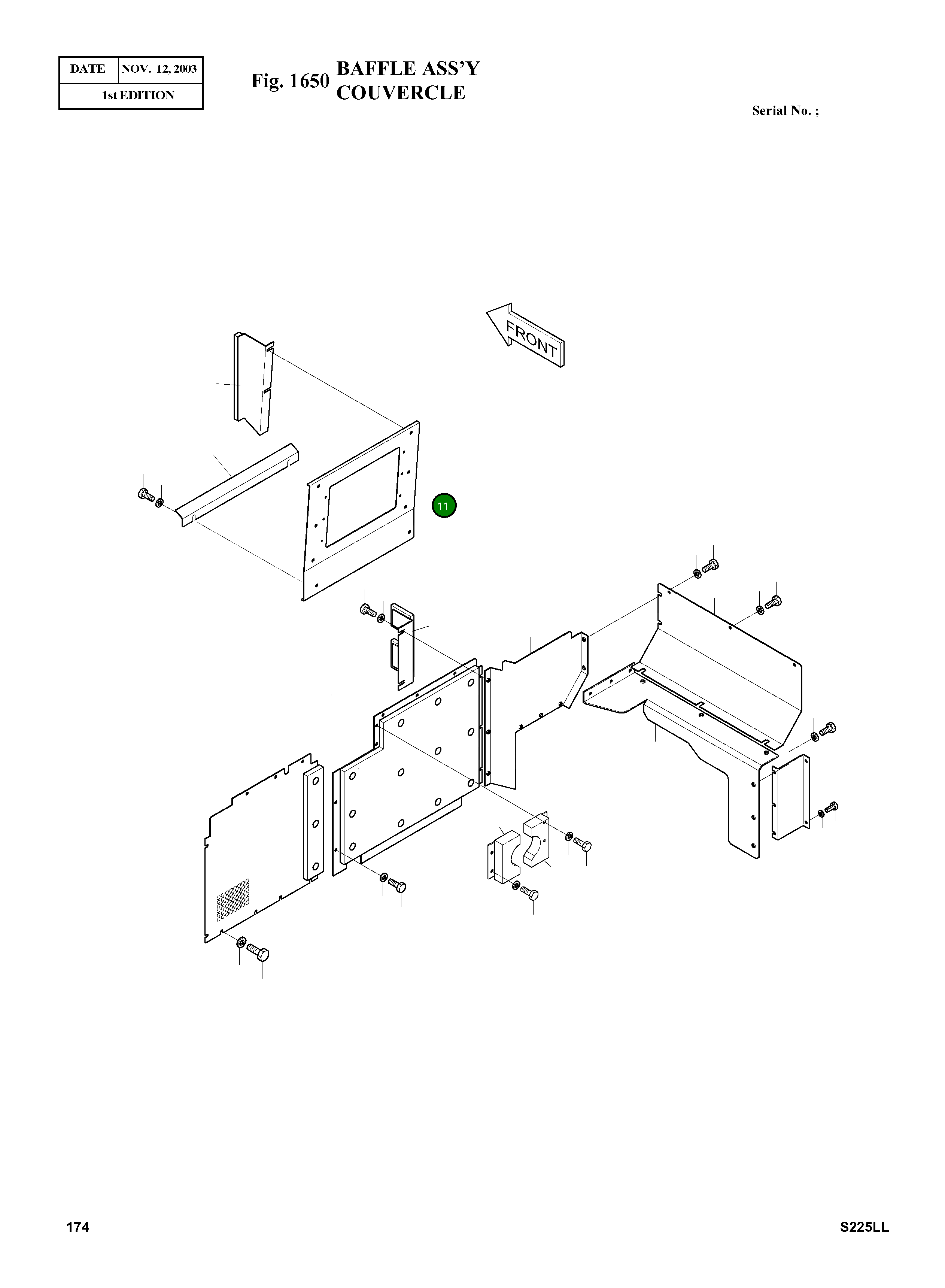 Крышка 2621-3579B Komatsu