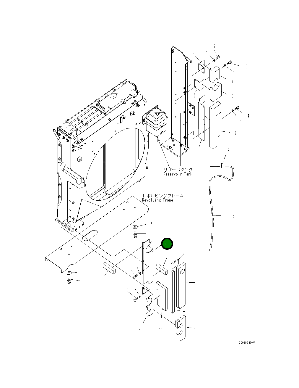 Крышка 208-03-75620  Komatsu