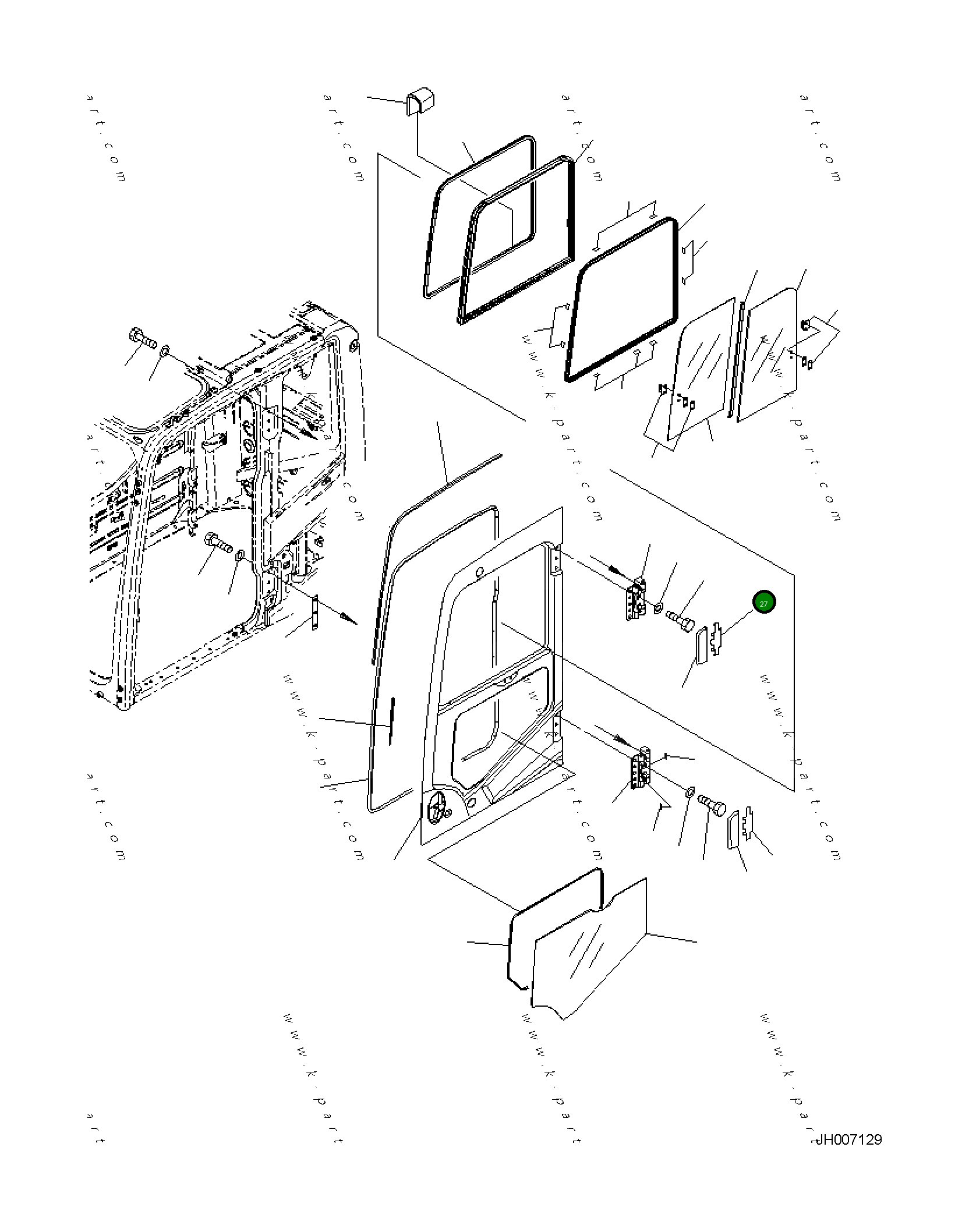 Крышка 2A5-53-11841 Komatsu
