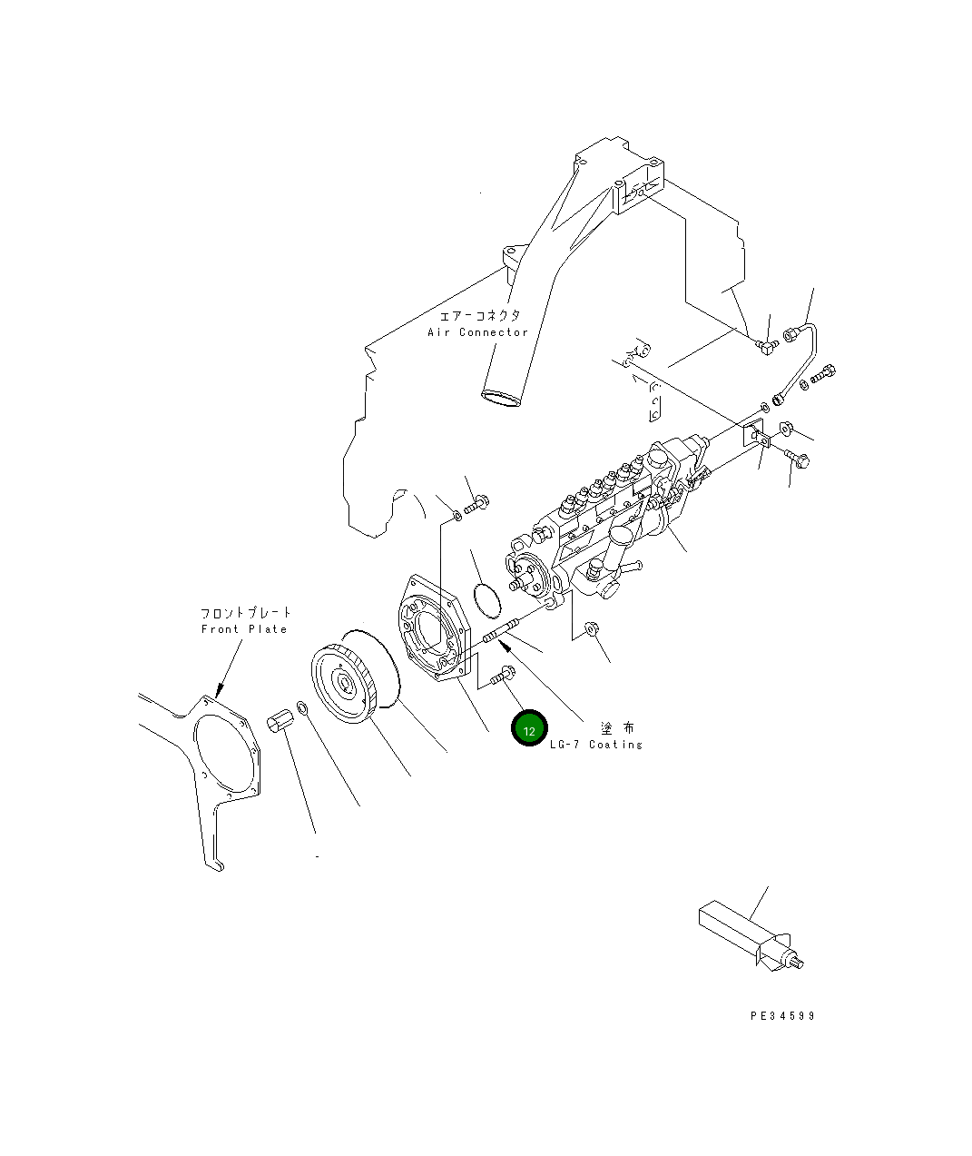 Болт 6204-71-3190 Komatsu
